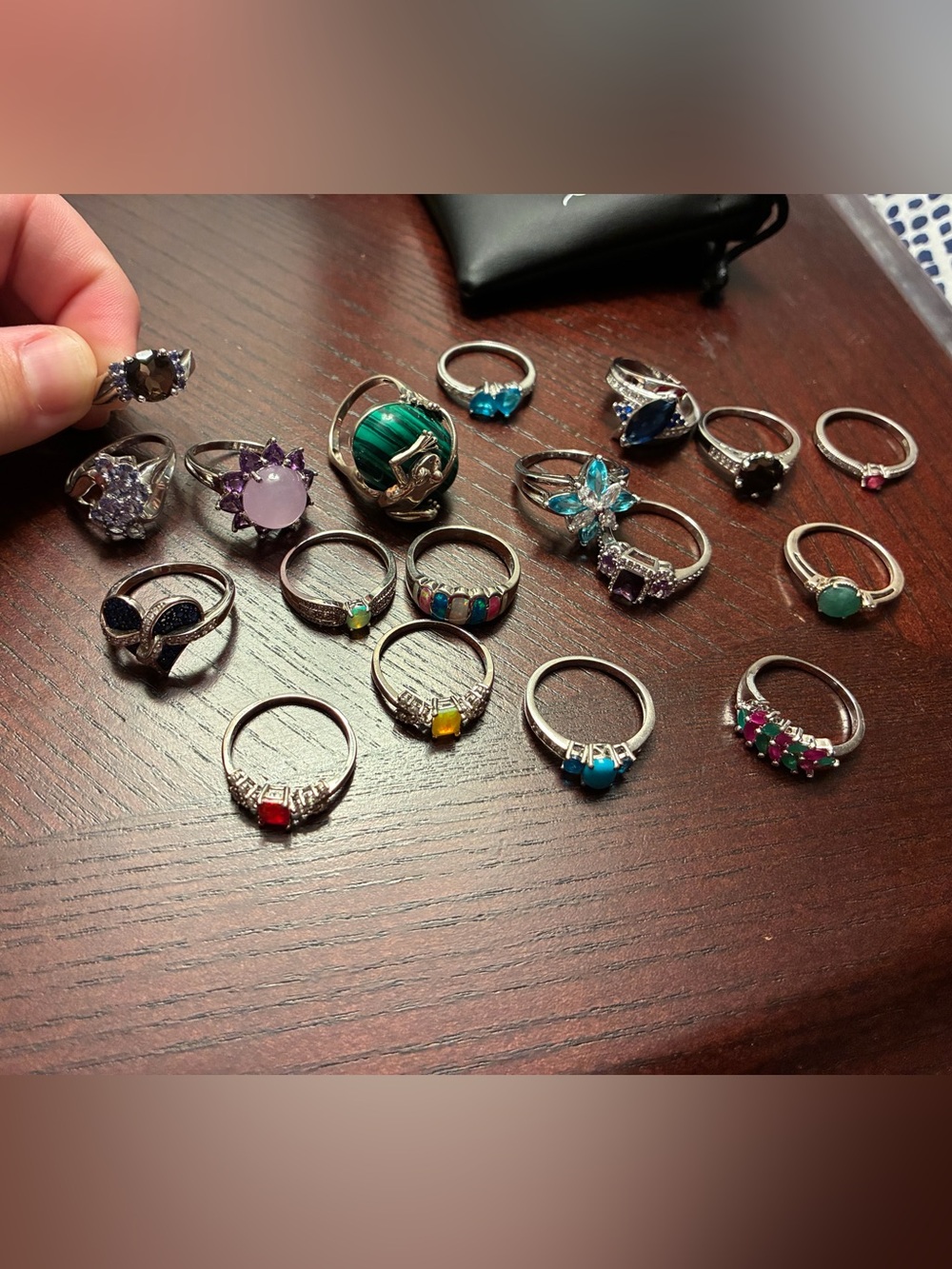 Sterling Silver Rings Bundle (18 rings) - size 9